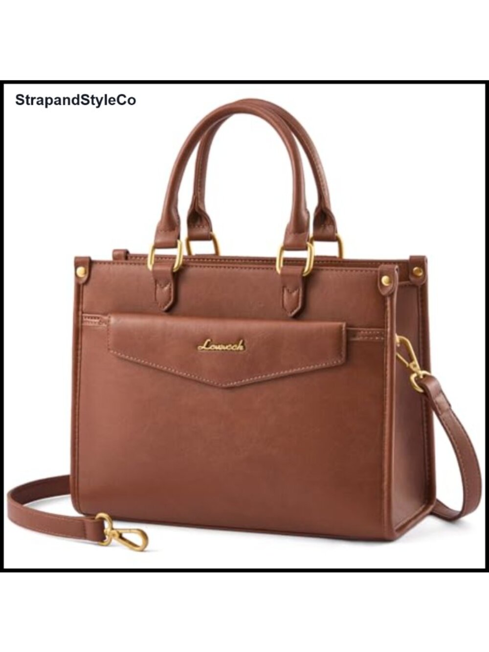 PU Leather Satchel Tote Crossbody Shoulder Bag Top Handle Women